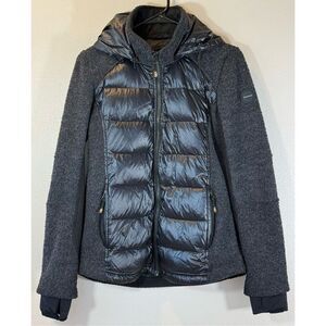 Halifax Women’s Traders Black Jacket Full Zip Down Filled Medium